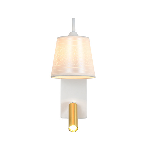 Настенный светильник Escada 598/1A E27*40W White/Brass фото 3 Настенный светильник Escada 598/1A E27*40W White/Brass фото 3