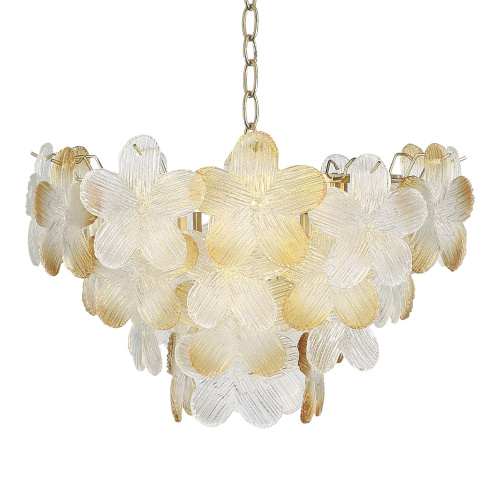 SL6240.203.06 Светильник подвесной ST-Luce золотистый/Прозрачный, янтарный E14 6*60W TENDER фото 6