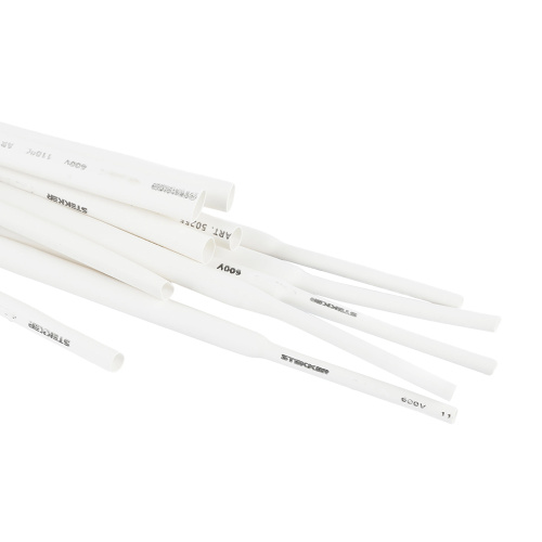 Термоусадочная трубка STEKKER 4,0/2,0 мм, длина 100 см., усадка 2:1, белый HST-420-100WH фото 7