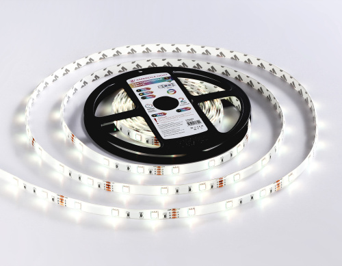 Светодиодная лента 12В 5050 30Led 7.2Вт/м Цветная RGB IP65 5м фото 3