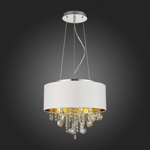 SL1350.503.04 Светильник подвесной ST-Luce Хром/Белый, Золотистый, Прозрачный E14 4*40W LACCHIA фото 3