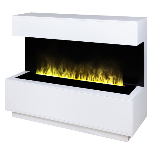 Каминокомплект MODERN/МОДЕРН Белый матовый с очагом Электроочаг CASSETTE/КАССЕТА LED 1000 фото 3