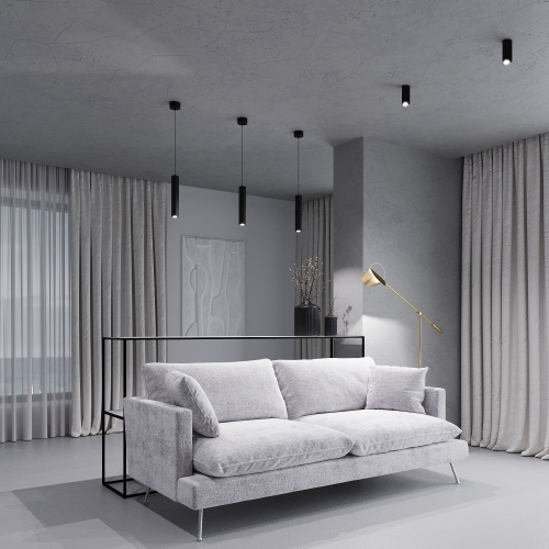 Светильник подвесной светодиодный Trio 12W 4000K  черный 50310 LED фото 2