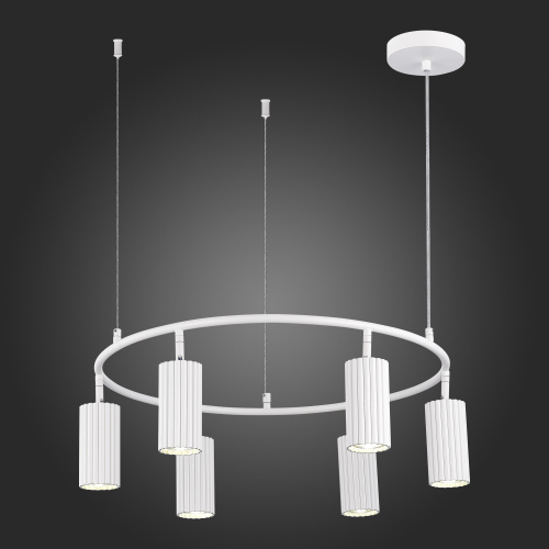 SL1213.503.06 Светильник подвесной ST-Luce Белый/Белый GU10 6*5W 4000K KENDO фото 3 SL1213.503.06 Светильник подвесной ST-Luce Белый/Белый GU10 6*5W 4000K KENDO фото 3