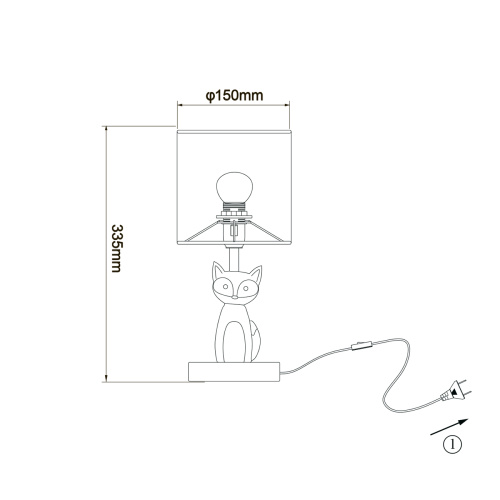 Настольный светильник Escada 10166/L E14*40W Fox фото 2