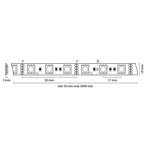 400050 Лента 5050LED 12V 14.4W/m 60LED/m 10-12lm/LED IP20 RGB 200m/box ЦВЕТНАЯ фото 2 400050 Лента 5050LED 12V 14.4W/m 60LED/m 10-12lm/LED IP20 RGB 200m/box ЦВЕТНАЯ фото 2
