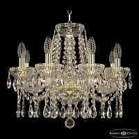 Люстра 5413/8/165 G Clear/M-1G Bohemia Ivele Crystal (Богемия Ивеле Кристалл)