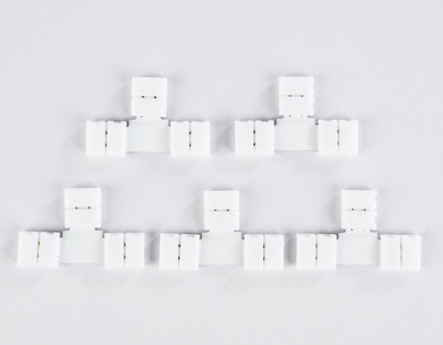 Соединитель T для светодиодной ленты 5050 12-24В (2 конт.) 5 шт фото 4 Соединитель T для светодиодной ленты 5050 12-24В (2 конт.) 5 шт фото 4