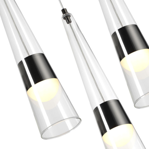 5044/42L L-VISION ODL24 000 глянц.темн.хром/прозрачный/металл/стекло Люстра LED 42W 3000K 4167Лм LUMP фото 5
