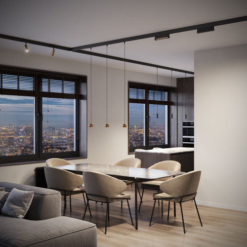 Шинопровод накладной черный 3 м Slim Magnetic 85127/00 фото 3