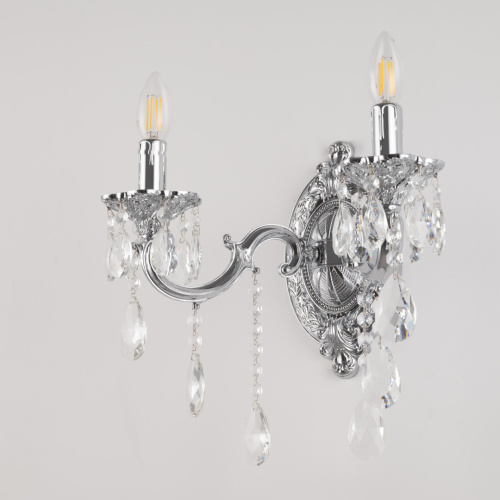 Бра с хрустальными подвесками AL7801B10/2/175 B Ni Bohemia Ivele Crystal (Богемия Ивеле Кристалл) фото 5