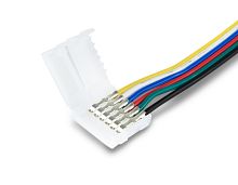 Соединитель гибкий двухсторонний для светодиодной ленты 5050 12-24V (6 конт.) 150 мм 5 шт