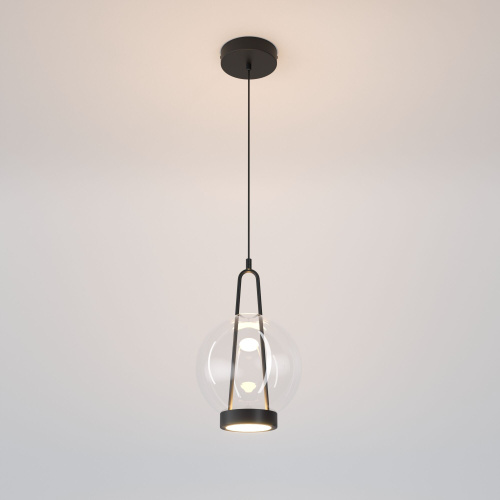 Подвесной светодиодный светильник со стеклянным плафоном 50267/1 LED черный фото 2 Подвесной светодиодный светильник со стеклянным плафоном 50267/1 LED черный фото 2