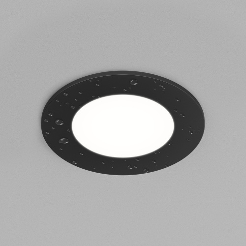 DK3101-BK Встраиваемый влагозащищенный светильник, IP65, до 10 Вт, LED, GU5,3, черный фото 4