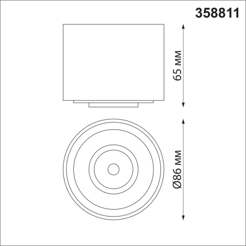 358811 OVER NT21 432 белый Светильник накладной светодиодный IP20 LED 9W 770Лм 4000K 220V GESSO фото 3 358811 OVER NT21 432 белый Светильник накладной светодиодный IP20 LED 9W 770Лм 4000K 220V GESSO фото 3