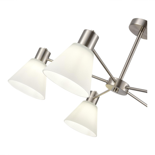 SLE1561-103-05 Светильник потолочный Никель/Белый E27 5*60W ARKI фото 3 SLE1561-103-05 Светильник потолочный Никель/Белый E27 5*60W ARKI фото 3