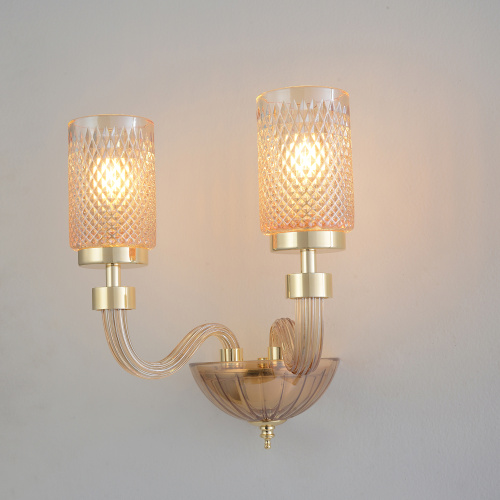 Crystal Lux Бра Crystal Lux SILVESTRO AP2 AMBER фото 2 Crystal Lux Бра Crystal Lux SILVESTRO AP2 AMBER фото 2