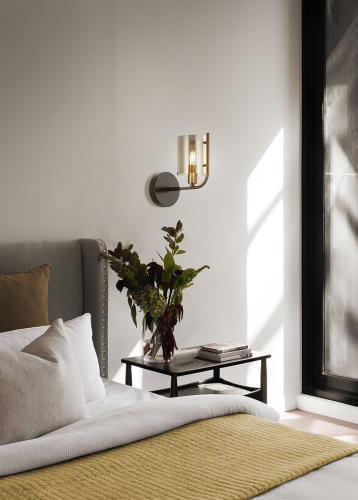 Настенный светильник Escada 671/1A E14*40W Black/Gold фото 2 Настенный светильник Escada 671/1A E14*40W Black/Gold фото 2