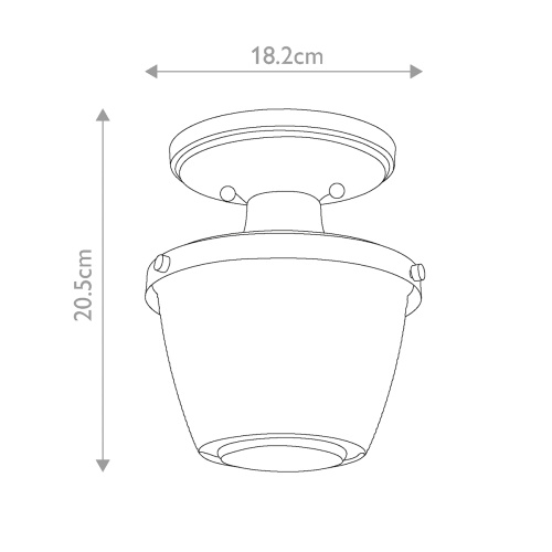 Потолочный светильник для ванных комнат Quoizel, Арт. QZ-DUBLIN-SF-PNBR фото 4