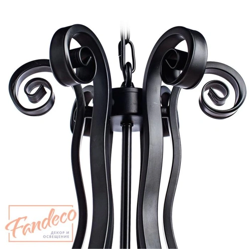Подвесная люстра Arte Lamp SCROLL A7915LM-6BK фото 3
