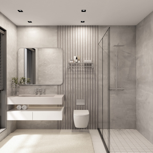 Встраиваемый влагозащищенный светильник DEEP, IP65, 15 Вт, GU5.3, LED, черный, пластик фото 5