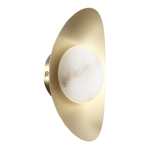 SL6229.211.01 Светильник настенный ST-Luce Золотистый/Алебастр LED 1*7W 3000K PEARL фото 5