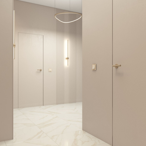 Рамка из стекла на 1 пост Elite айвори W0012443 фото 4