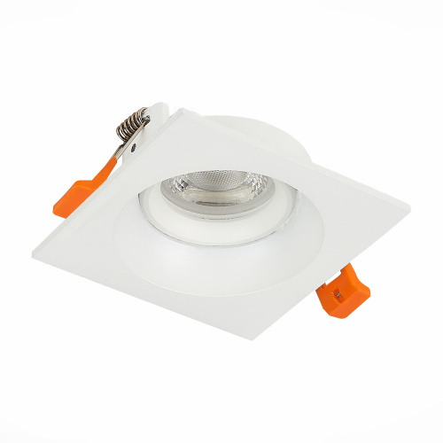 ST208.518.01 Св-к встр. Белый GU10 1*50W  L94xW94xH40 220V Без ламп Встраиваемые светильники фото 5