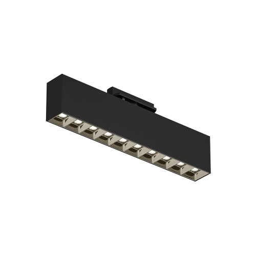 DK6434-BK Поворотный однофазный трековый светильник EDDER со светодиодом L273mm 220V 20W 30° 3000K IP20 черный алюминий фото 4