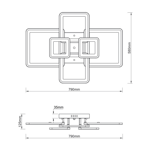 Потолочный светильник Escada 10286/6 LED*154W White фото 6 Потолочный светильник Escada 10286/6 LED*154W White фото 6