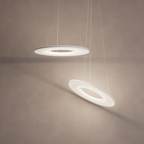 Подвесной светодиодный светильник с абажуром из ткани 101001 LED белый фото 4 Подвесной светодиодный светильник с абажуром из ткани 101001 LED белый фото 4