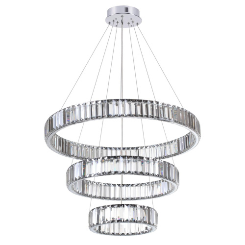 4930/88L L-VISION ODL24 593 хром/прозрачный металл/хрусталь Люстра LED 88W 4000K 10200Лм VEKIA