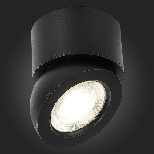 ST654.442.10 Светильник потолочный Черный LED 1*10W 4000K 850Lm Ra>90 38° IP20 D95xH96 180-240V Накладные светильники фото 5