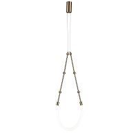 Подвесной светодиодный светильник Indigo Corda 14010/1P Brass V000062L