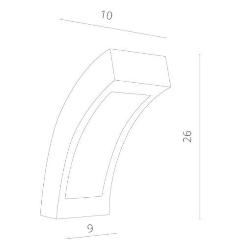Уличный настенный светильник Arte Lamp INCHINO A8101AL-1GY фото 3