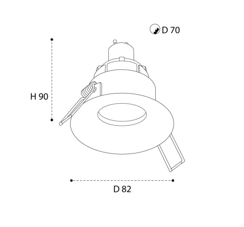 M01-1021 white светильник встраиваемый фото 2 M01-1021 white светильник встраиваемый фото 2