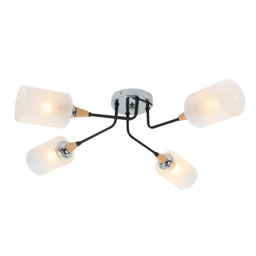 Потолочный светильник Escada 2101/4P E27*60W Black/Chrome Потолочный светильник Escada 2101/4P E27*60W Black/Chrome