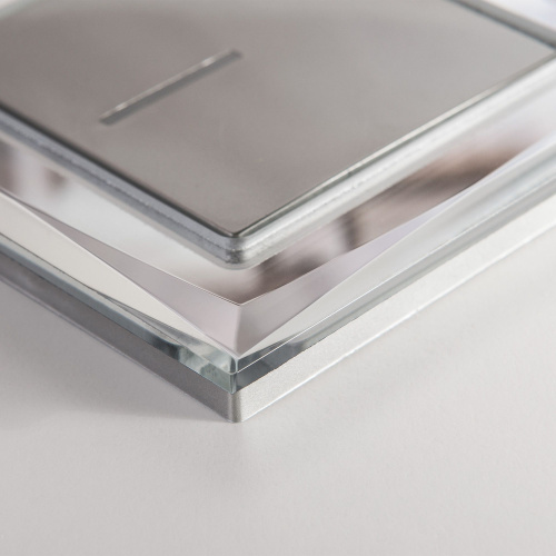 Рамка из стекла на 1 пост Diamant зеркальный W0011220 фото 3