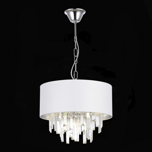 SLE1120-103-05 Светильник подвесной Хром/Белый E14 5*40W DAHLIA SLE1120-103-05 Светильник подвесной Хром/Белый E14 5*40W DAHLIA