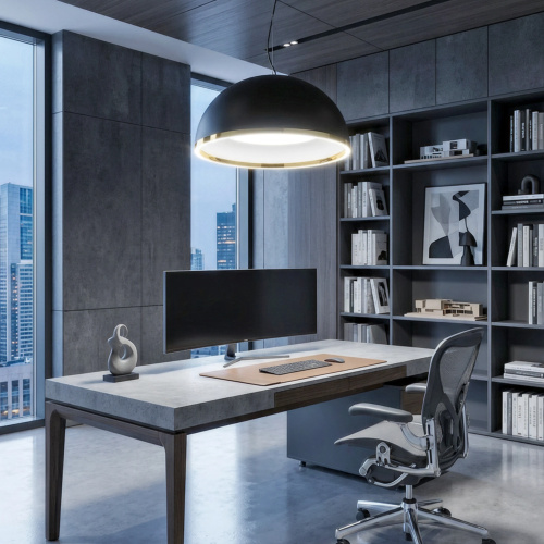 Citilux FLOOM CL736251 Светильник подвесной с пультом Чёрный+Золото фото 9
