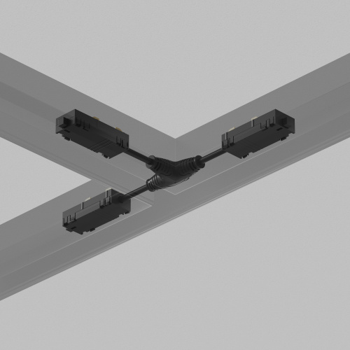 TR2115-BK Гибкий Т-образный, электрический коннектор трека SMART, черный фото 4