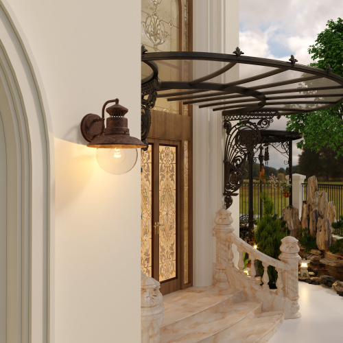 Уличный настенный светильник Talli D IP44 GL 3002D брауни фото 4 Уличный настенный светильник Talli D IP44 GL 3002D брауни фото 4