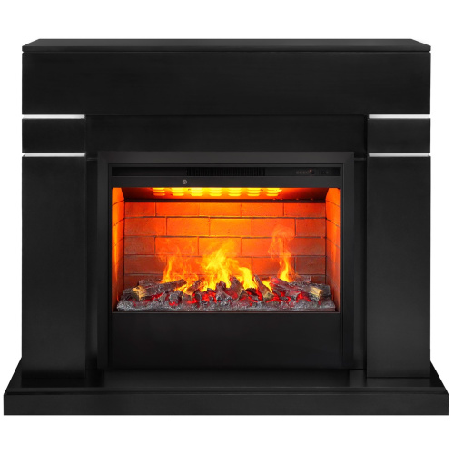Электрокамин RealFlame Lindelse 26 BL черныйM черный с очагом 3D Helios 26 Электрокамин RealFlame Lindelse 26 BL черныйM черный с очагом 3D Helios 26