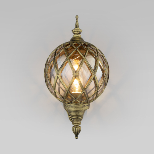 Уличный настенный светильник Sirius U черное золото IP44 Sirius U черное золото фото 4