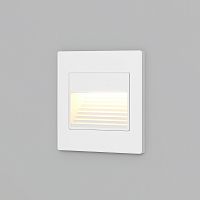 DK3050-WH Светильник встраиваемый в стену, IP 20, LED 3000, 1 Вт, белый, пластик