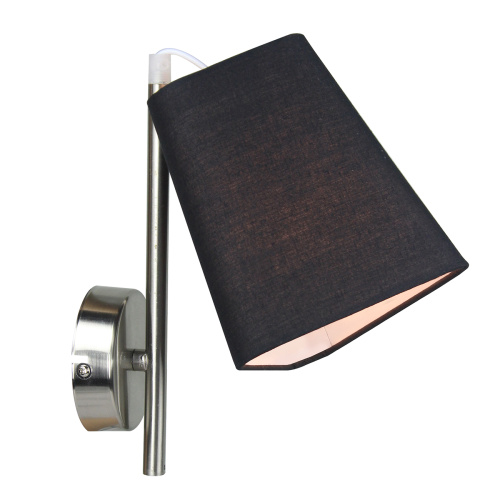 Настенный светильник Escada 10185/1A E14*40W Chrome/Black Настенный светильник Escada 10185/1A E14*40W Chrome/Black