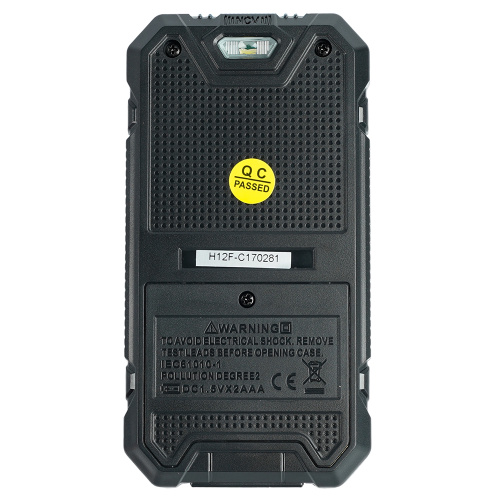 MTM HT125B Мультиметр цифровой, 4000 отсчетов, 2 батареи тип ААА 1,5В, автоматический, черный фото 6