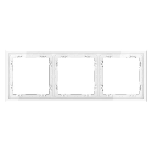 Рамка пластиковая Voltum S70 на 3 поста, (белый глянцевый) VLS100301 Рамка пластиковая Voltum S70 на 3 поста, (белый глянцевый) VLS100301