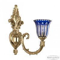 Бра бронзовые с хрусталём 7109B15/1/210 G P2 U Clear-Blue/H-1H