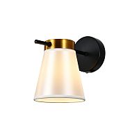 Настенный светильник 120005/1W E14*40W Black/Gold